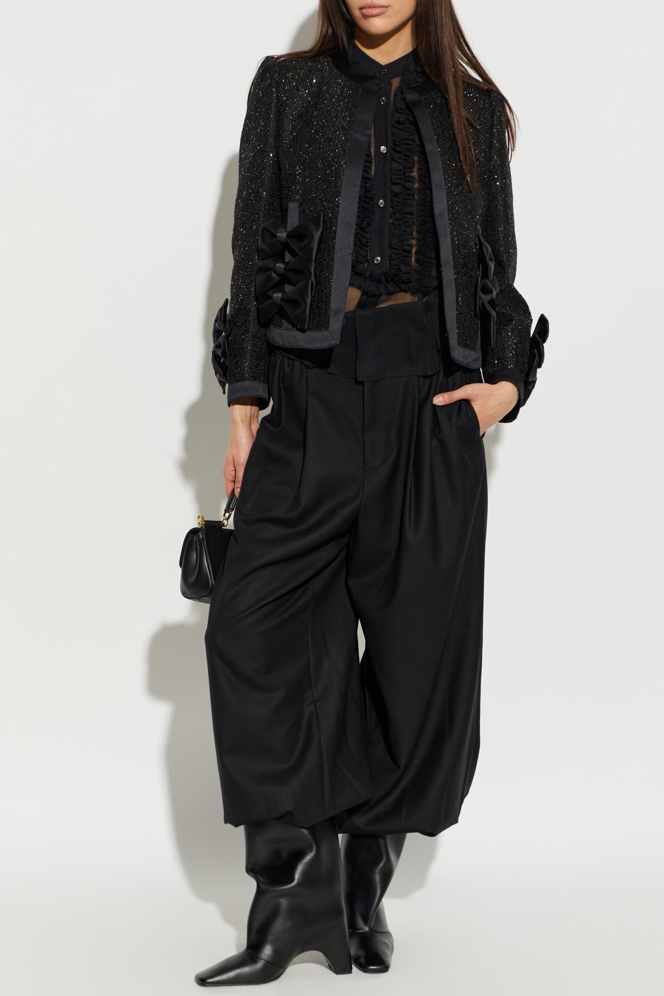 Comme des Garçons Noir Kei Ninomiya Pants with cuffs at the legs